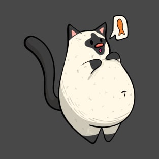 Siamese Chonky Cat T-Shirt