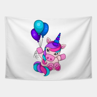 Unicorn and balloons Tapestry