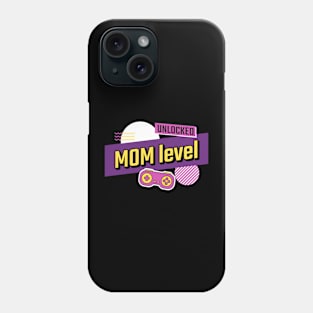 Mom level unlocked Phone Case