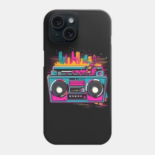 Ghetto Blaster Boom Box 80s Hip-Hop Stereo Phone Case