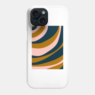 Curved stripes I Phone Case