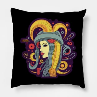 Plastic Macaroni Boho Trippy Hippy Orzo Pillow