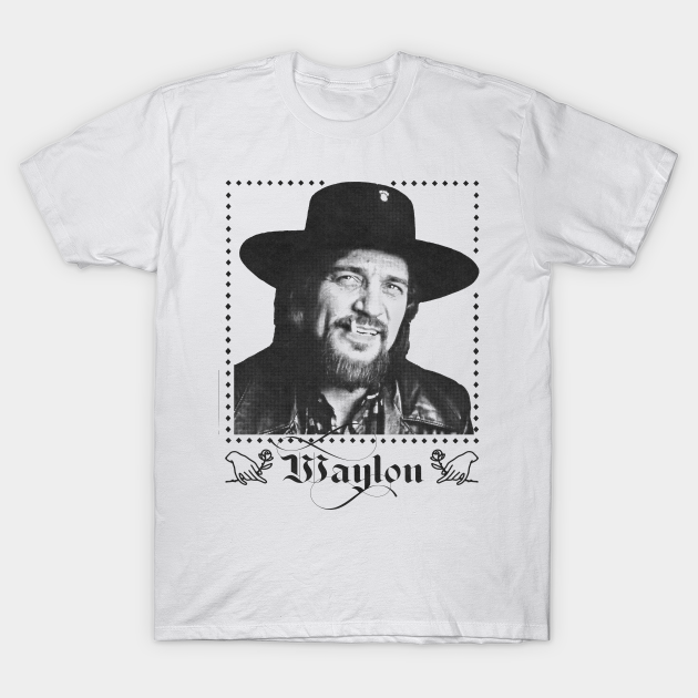 Waylon Jennings //// Retro Style Fan Design - Waylon Jennings - T-Shirt