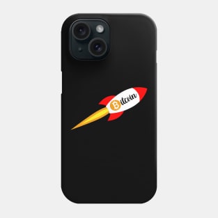 Bitcoin Rocket - Funny Cryptocurrency Investor Crypto Trader Phone Case