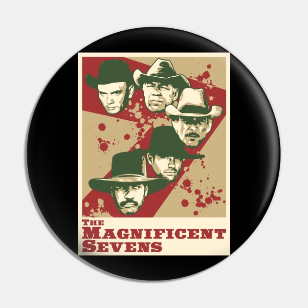 The Magnificent Sevens Pin by robotrobotROBOT