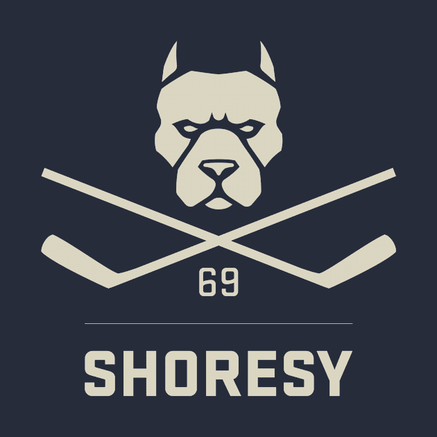 Shoresy 69 Pitbull Skull and Bones - Dark by ShirtsVsSkins