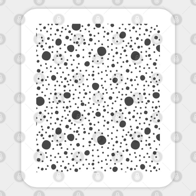 Black Circles In Space Abstract Art Design Black And White