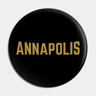 Annapolis City Typography Pin