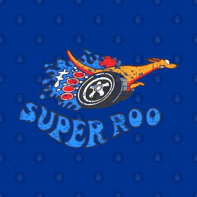 Super Roo - distressed Bathurst weekend worn print by retropetrol