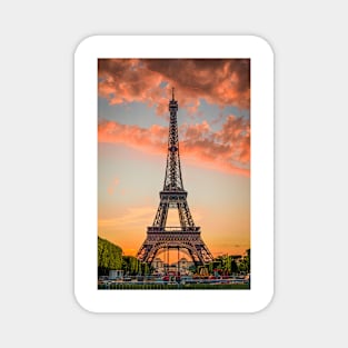 Eiffel Tower Sunset Magnet