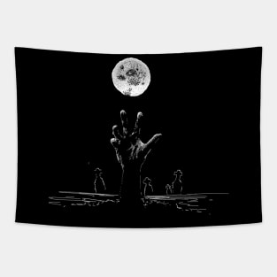 Spooky hand drawn halloween design Tapestry