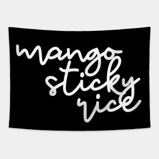 mango sticky rice - white Tapestry