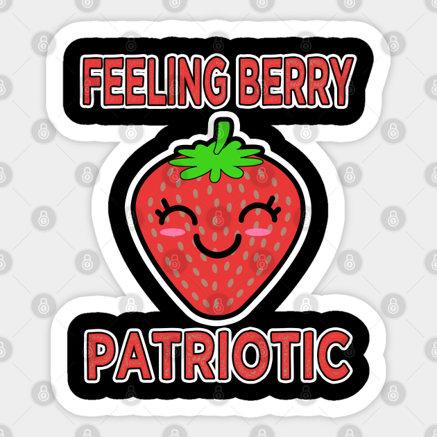 Feeling Berry Patriotic Cute Strawberry Face Design Strawberry Pattern Sticker Teepublic Choose from over a million free vectors, clipart graphics, vector art images, design templates, and illustrations created by artists worldwide! teepublic