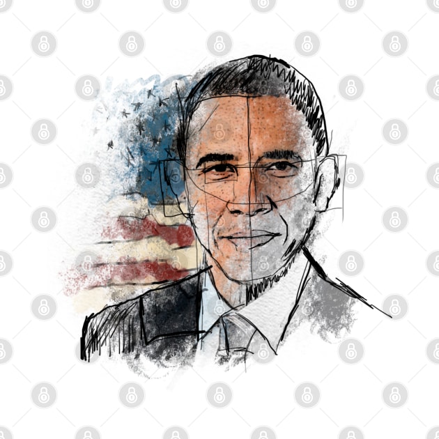 Obama On Sketch by pentaShop