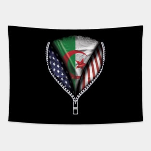 Algerian Flag  Algeria Flag American Flag Zip Down - Gift for Algerian From Algeria Tapestry