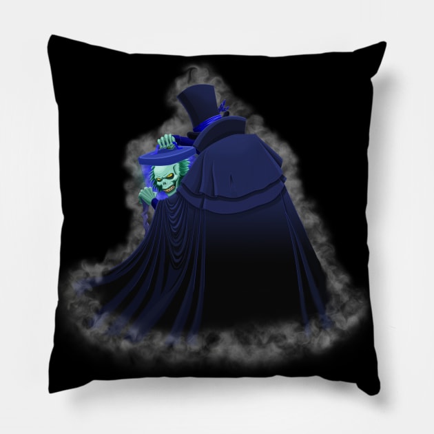 Sinister Hatbox (with Fog) Pillow by Sunshone1