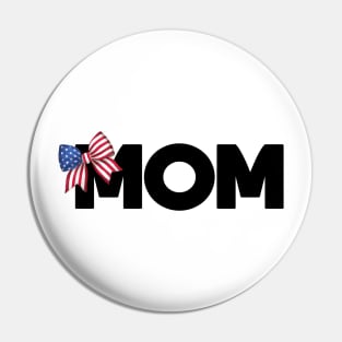 Happy mother's day Birthday American Flag Retro Vintage Noel Pin