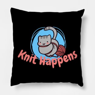 Knit Happens Pillow