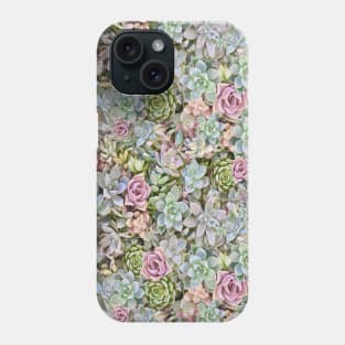 Succulents Pastels Phone Case