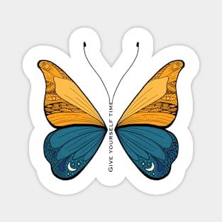 Inspirational art, spiritual butterfly Magnet