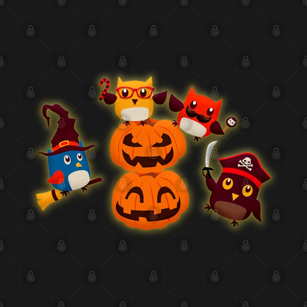 Happy Halloween Pumpkins & Friends by holidaystore