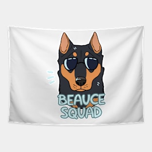 BEAUCERON SQUAD (black and tan cropped) Tapestry