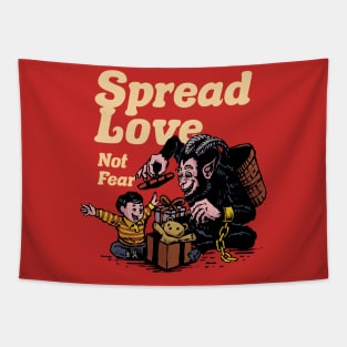 Spread Love Not Fear Tapestry
