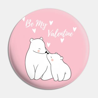 Be My Polar Valentine! Pin