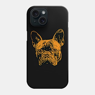 Orange French Bulldog Phone Case