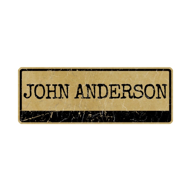 Aliska text black retro - John Anderson by Aliska