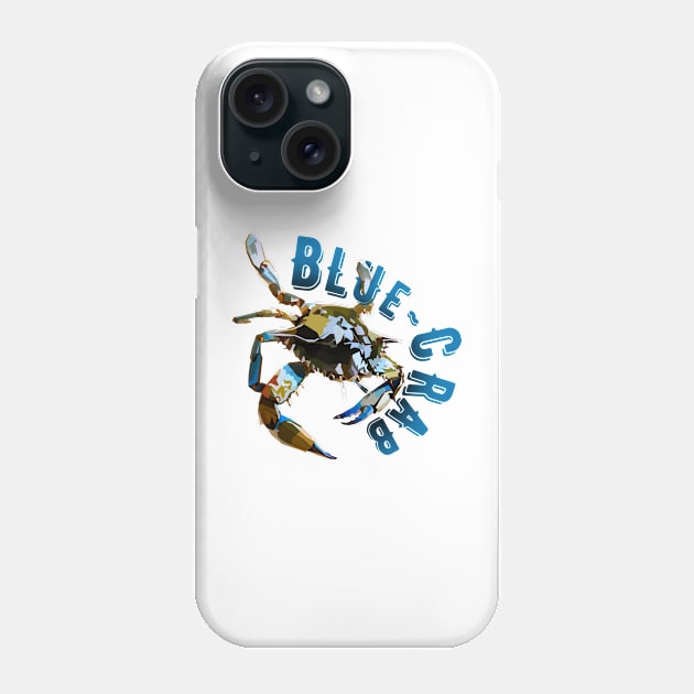 Blue Crab Phone Case by Worldengine