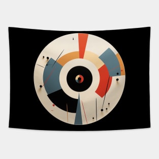 Turntable - simple minimal geometric abstraction Tapestry