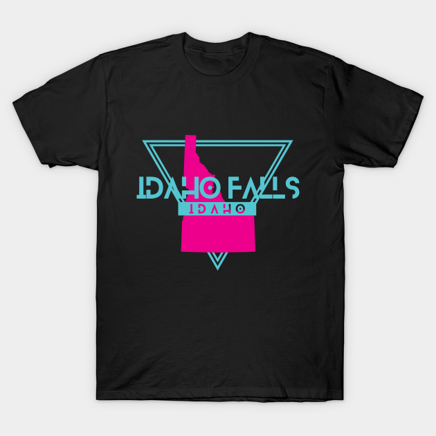 Discover Idaho Falls Idaho Retro Vintage Triangle ID - Idaho Falls - T-Shirt