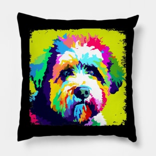 Portuguese Water Dog Pop Art - Dog Lover Gifts Pillow