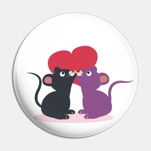 Mice in love Pin