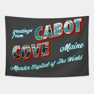 Greetings From Cabot Cove Tapestry