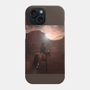 Night Watch Vintage Look Cowboy Art Phone Case