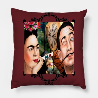 Frida e Dali Pillow