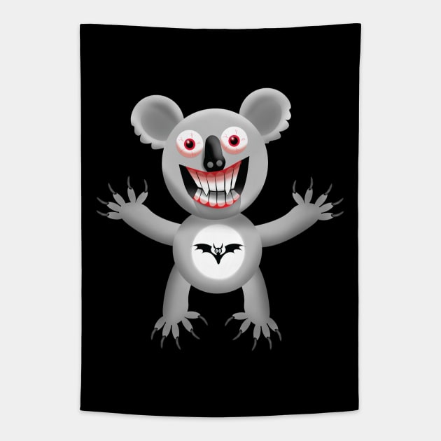 Blood Sucker Koala Tapestry by Wickedcartoons