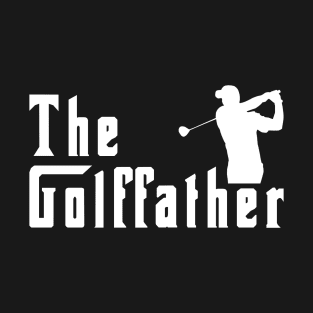 Mens The Golffather Golf Father Funny Golfing Fathers Day T-Shirt