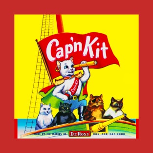 Capt'n Kit Pirate Cat T-Shirt