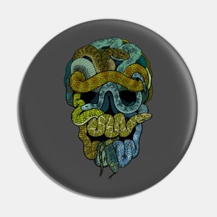 Snake Skull (Earth) Pin