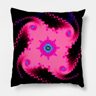 Fractal Spiral contrast Pillow