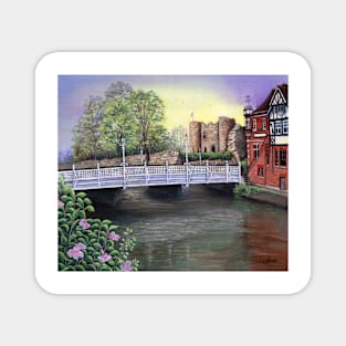 Tonbridge Castle by the River Medway Magnet