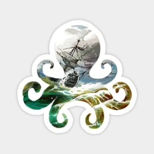 Octopus Sea Pirates Magnet