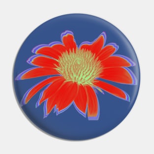 Red Hot Daisy Pin