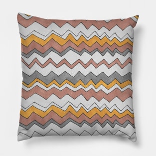 Imperfect Chevron Pattern Pillow