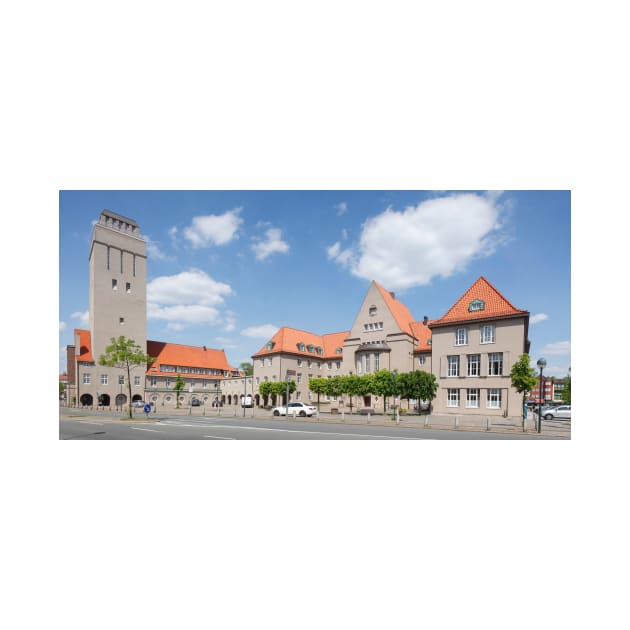 Historic water tower and town hall complex, Art Nouveau, Delmenhorst by Kruegerfoto