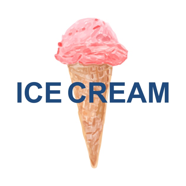 Ice cream cone, strawberry ice cream lovers by Dexter Lifestyle