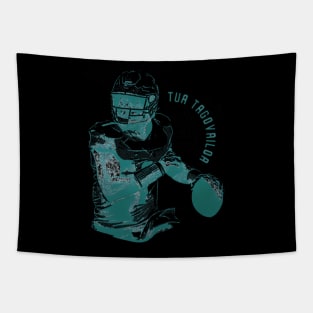 Tua Tagovailoa Miami Vinatge Mono Tapestry